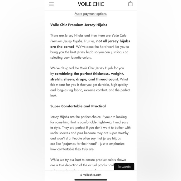 Voile Chic Hijab Jersey - Picture 2 of 3